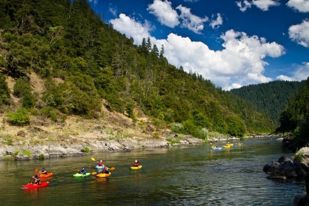 August kayaking trip on the Rogue River