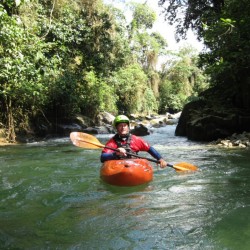 Andy exploring one of the many rivers in Ecuador