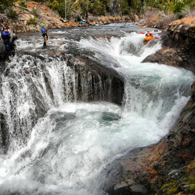 Cade hertz running diamond creek falls. Photo: barefoot brad camden