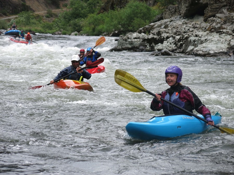 Success after one of the many fun rapids on the Rogue River