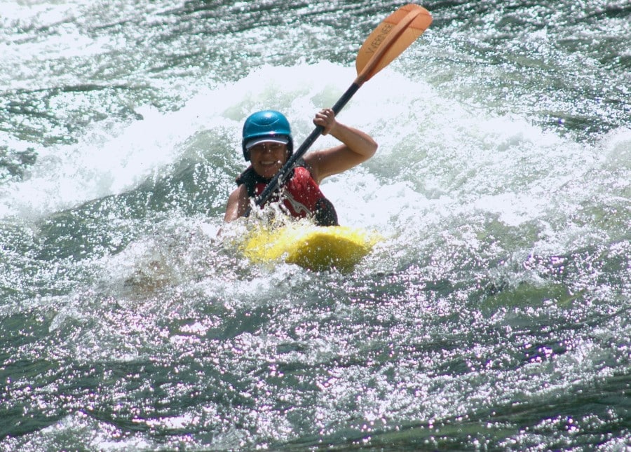 Megan sach kayaking the rogue river