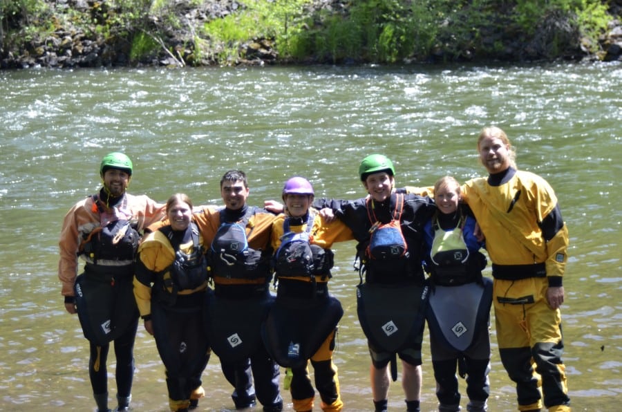 Aca instructor class hosted by wet planet whitewater center