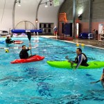 Pool session for kayakers