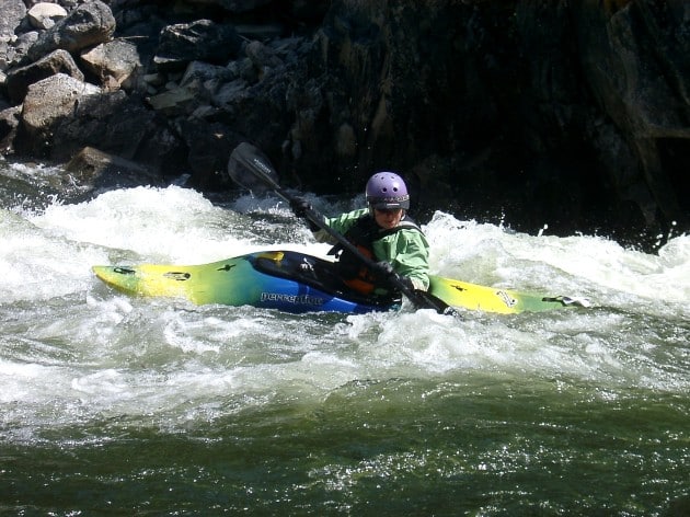 Kayaker Middle Fork Salmon River