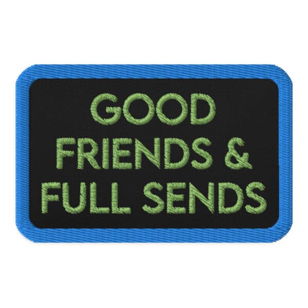 Embroidered patches black rectangle 3. 5x2. 25 front 669446e1330a4